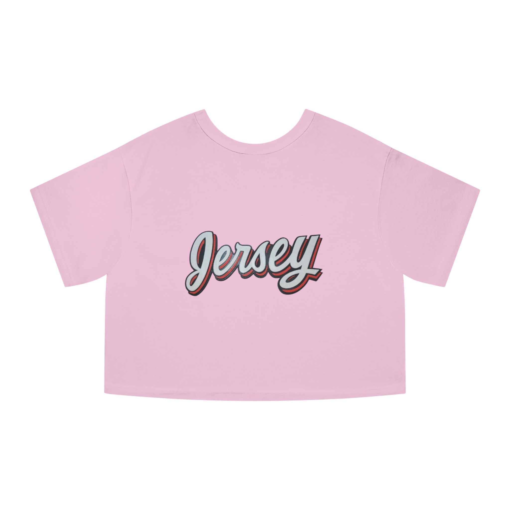 New Jersey Devils Champion Women's Heritage Cropped T-Shirt - Image 11