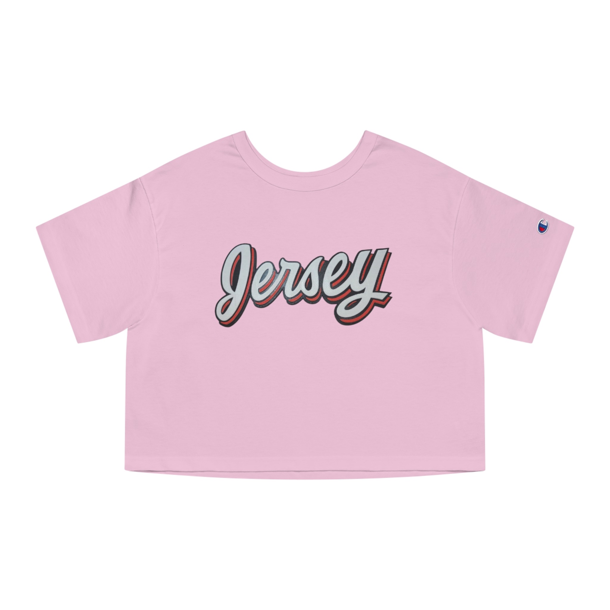 New Jersey Devils Champion Women's Heritage Cropped T-Shirt - Image 10