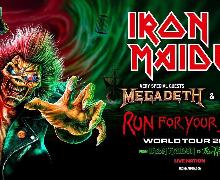Iron Maiden with Megadeth and Anthrax Run For Your Lives World Tour 2026