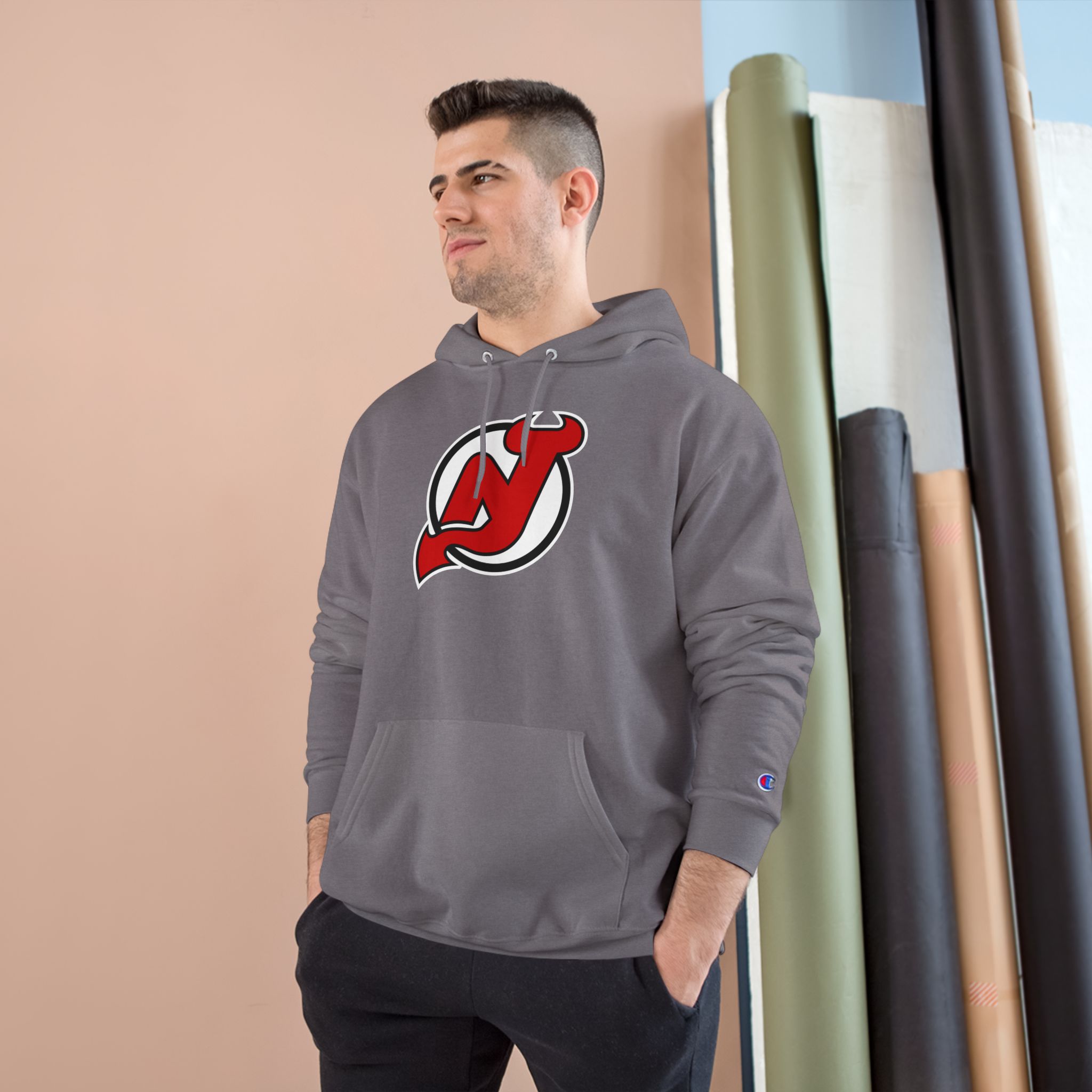 New Jersey Devils Champion Hoodie - Image 19