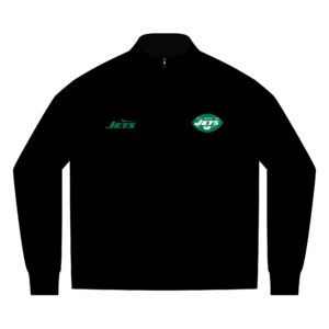 New York Jets Men's Linear Texture Quarter-Zip (Embroidery)