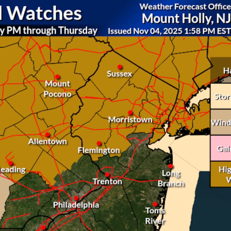 Strong Winds Sweep Across New Jersey Wednesday Night as Fall Weather Intensifies