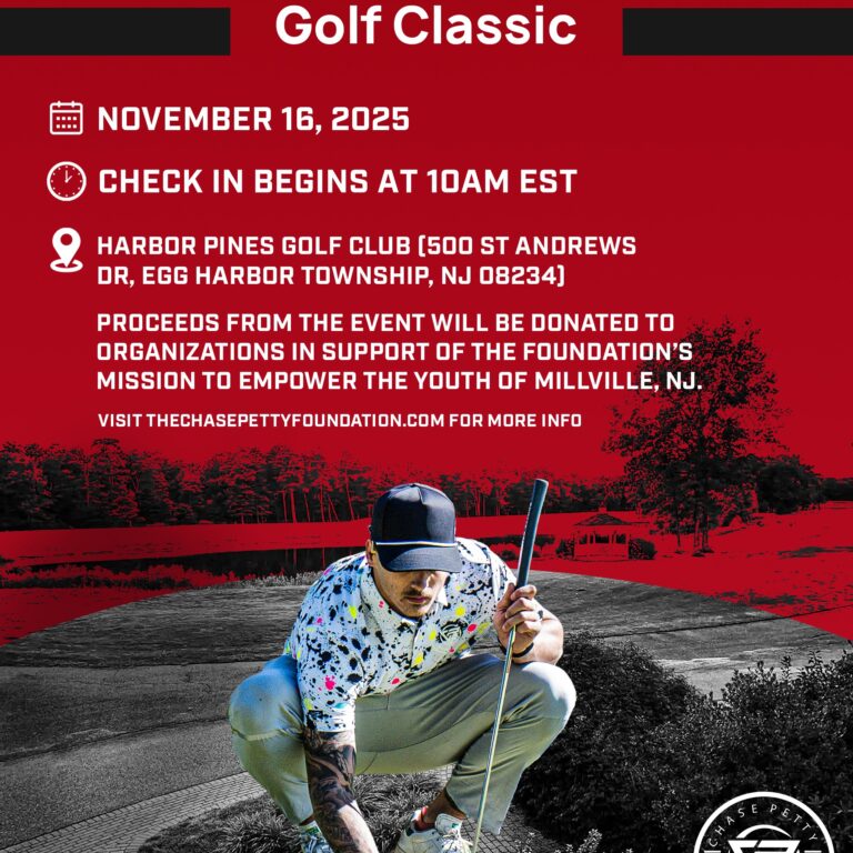 South Jersey’s Chase Petty Hosts 2nd Annual Charity Golf Classic to Benefit Local Youth