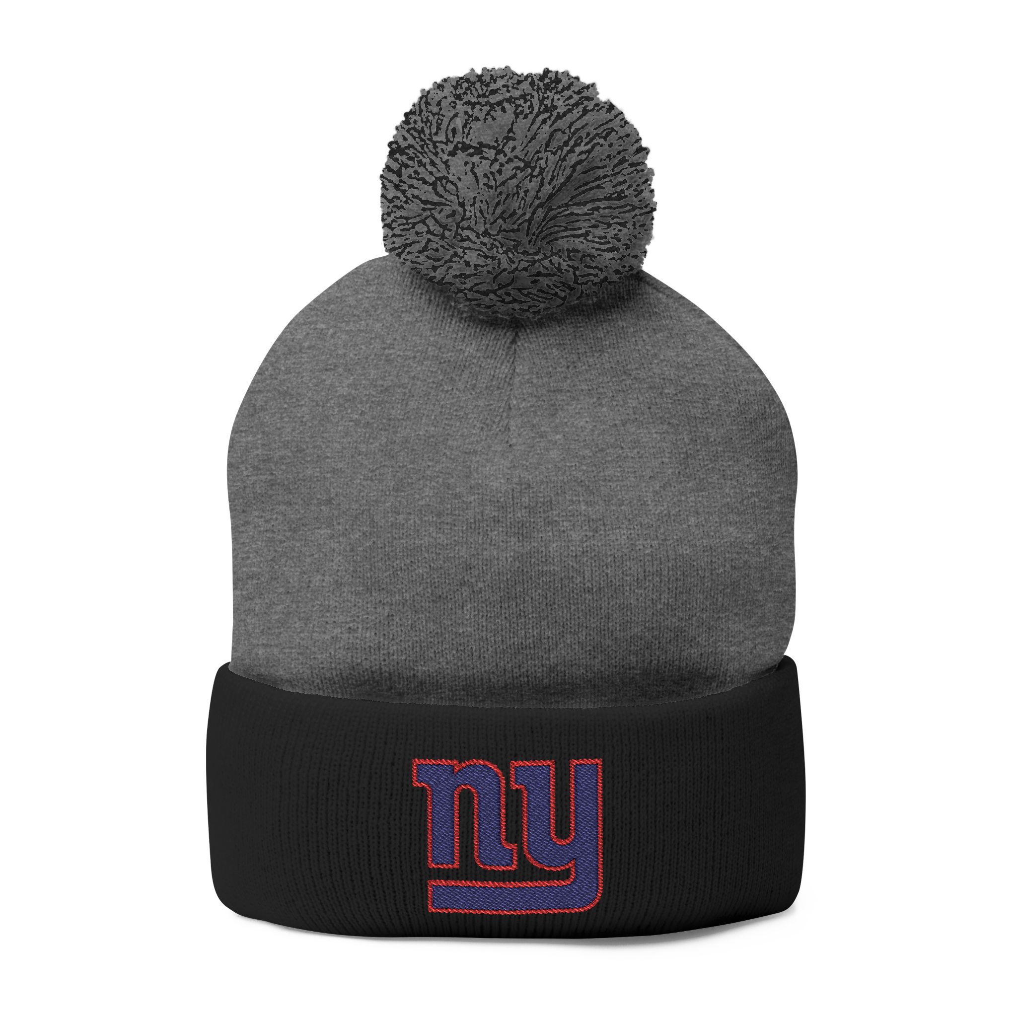 New York Giants Pom-Pom Knit Cap (Embroidery) - Image 5