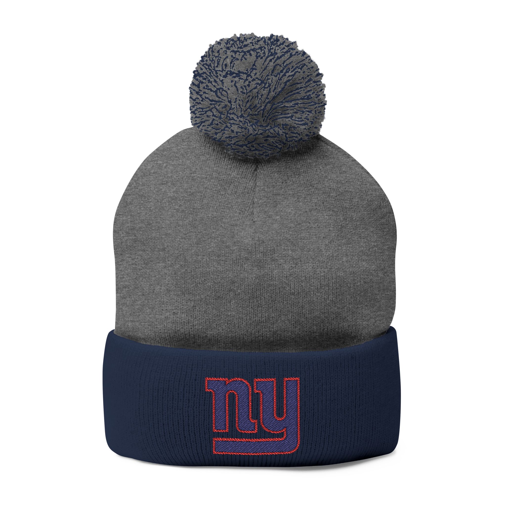 New York Giants Pom-Pom Knit Cap (Embroidery) - Image 9