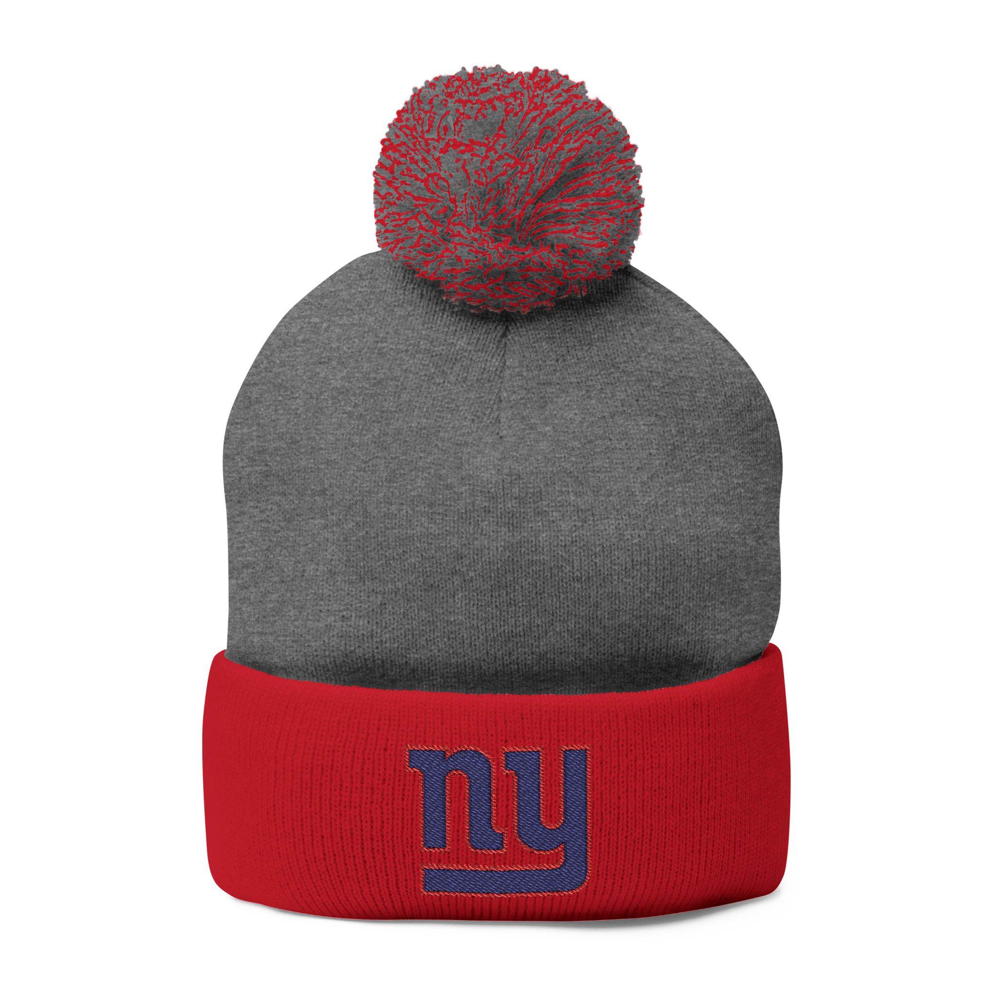New York Giants Pom-Pom Knit Cap (Embroidery) - Image 13