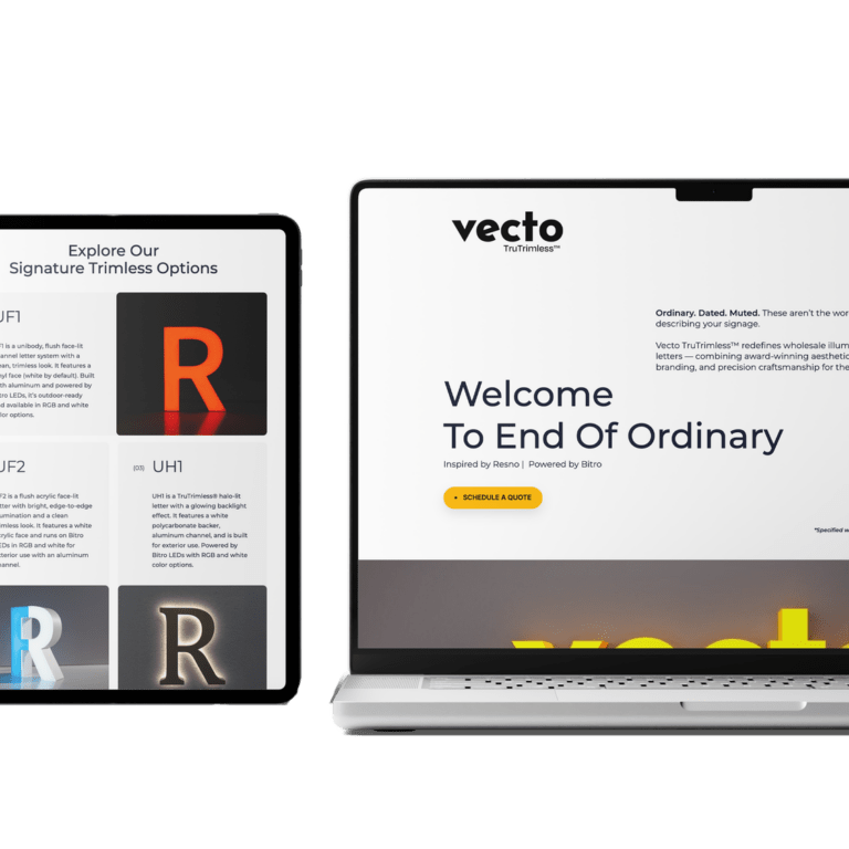 Bitro Group Unveils Vecto TruTrimless™ Website, Setting a New Standard in Illuminated Channel Letters