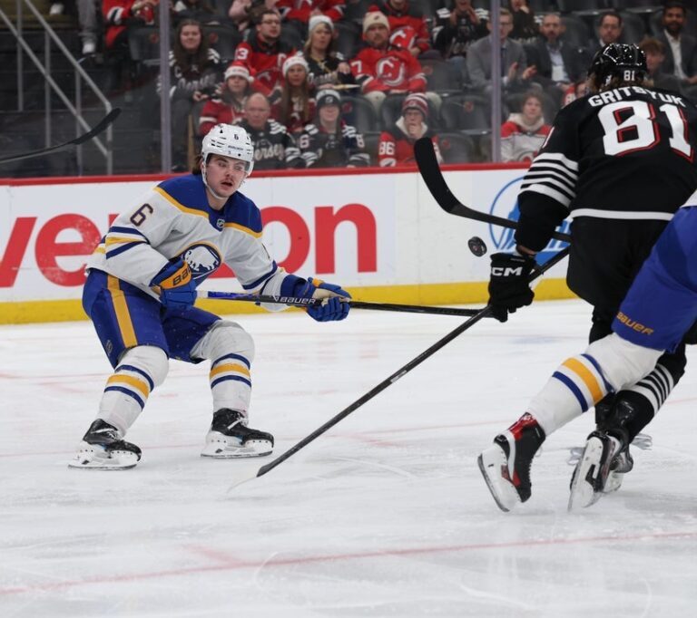 Devils Return Home but Stumble as Sabres Extend Streak in Newark
