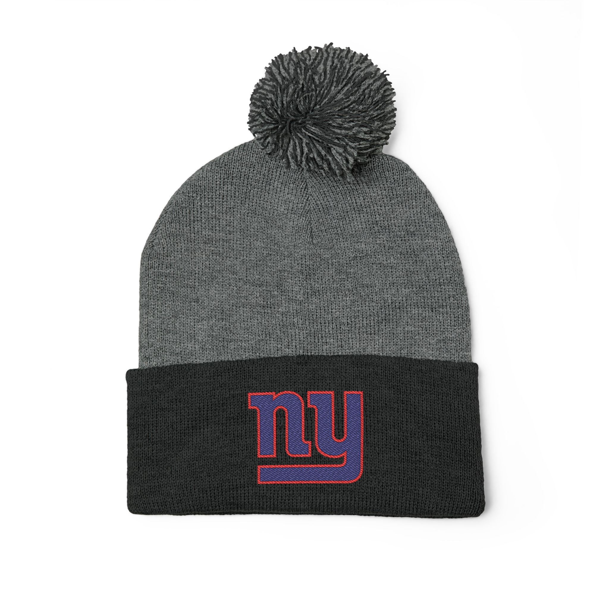 New York Giants Pom-Pom Knit Cap (Embroidery) - Image 7