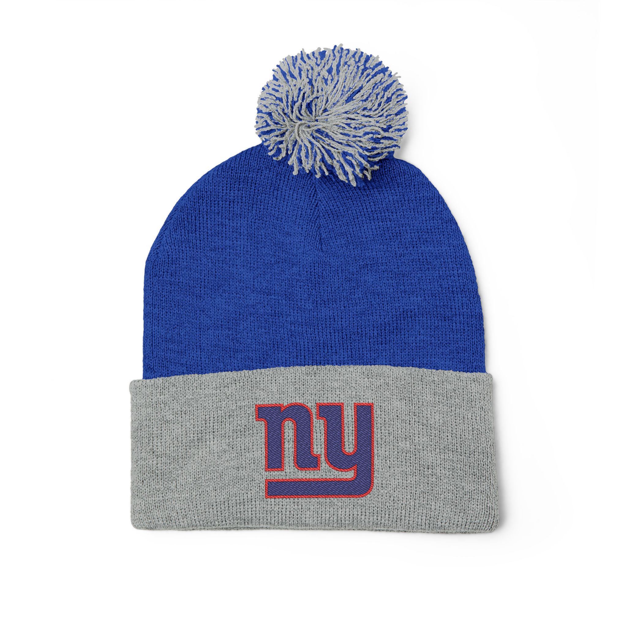 New York Giants Pom-Pom Knit Cap (Embroidery) - Image 3