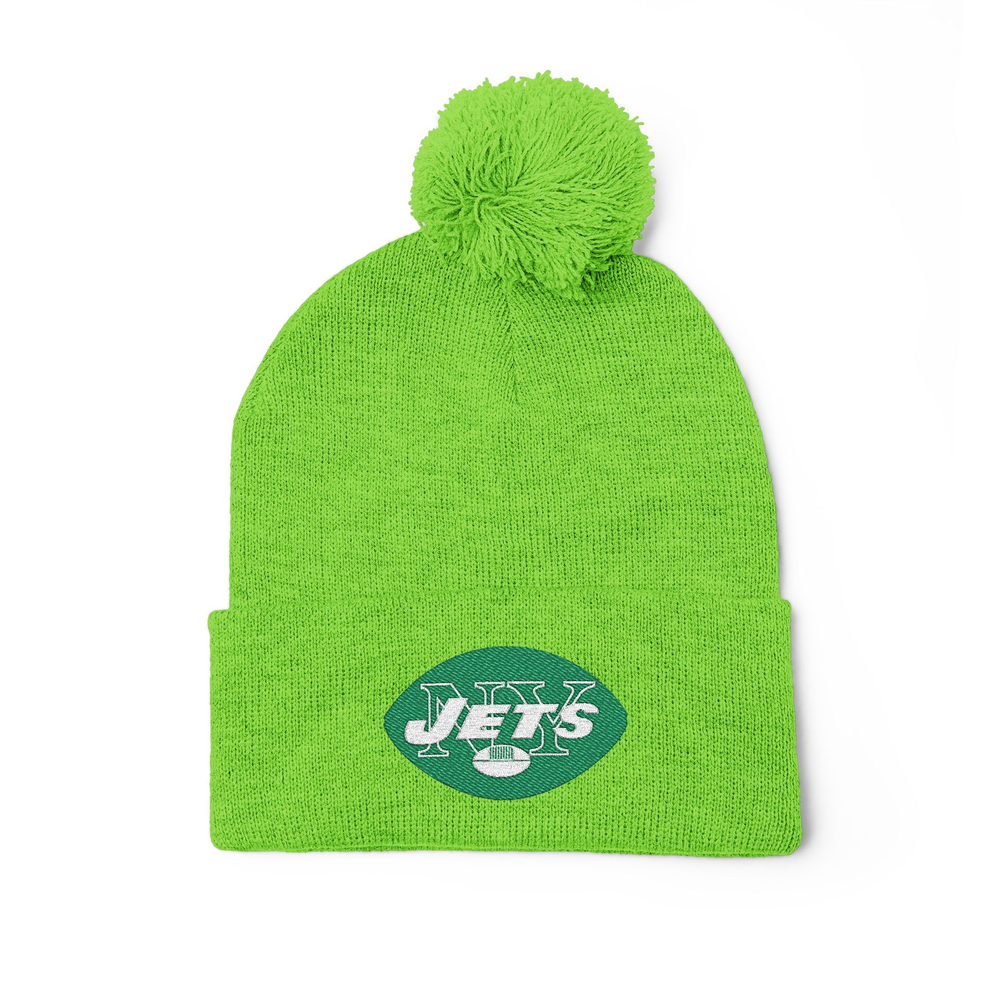 New York Jets Pom-Pom Knit Cap (Embroidery) - Image 11
