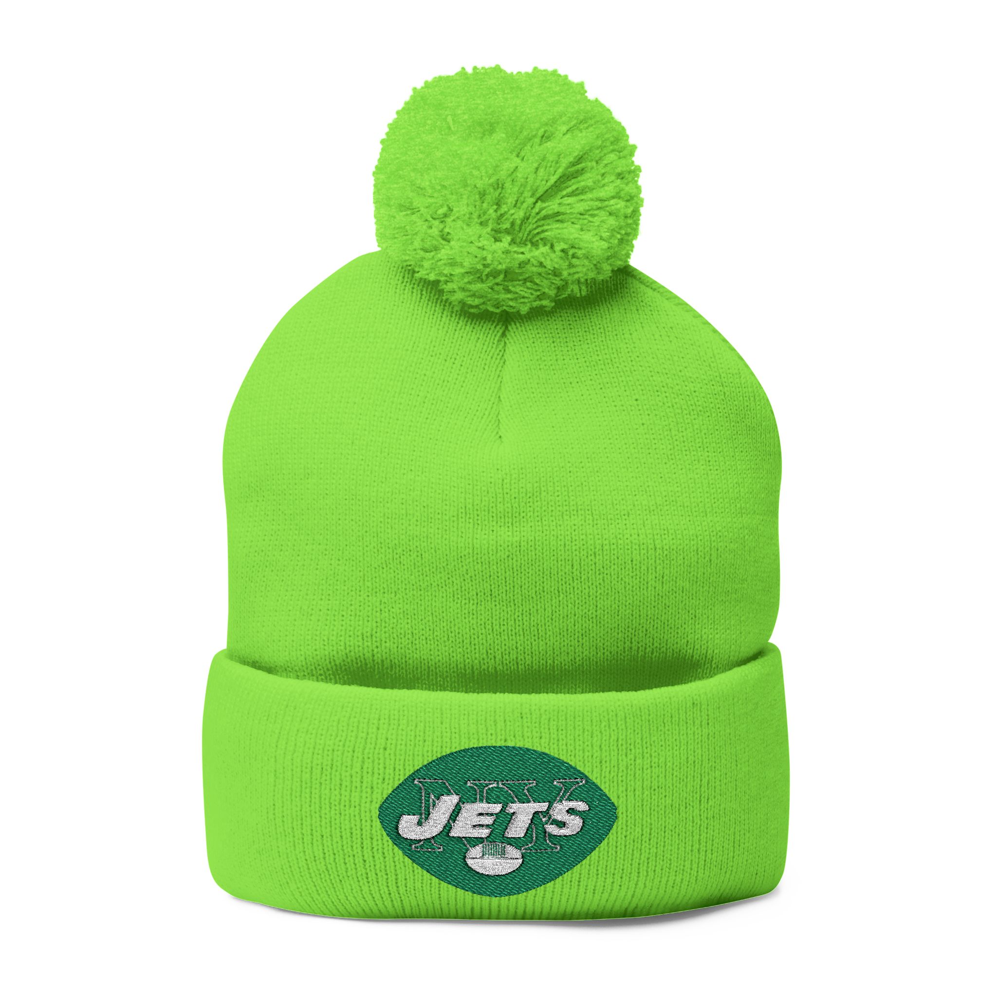 New York Jets Pom-Pom Knit Cap (Embroidery) - Image 9