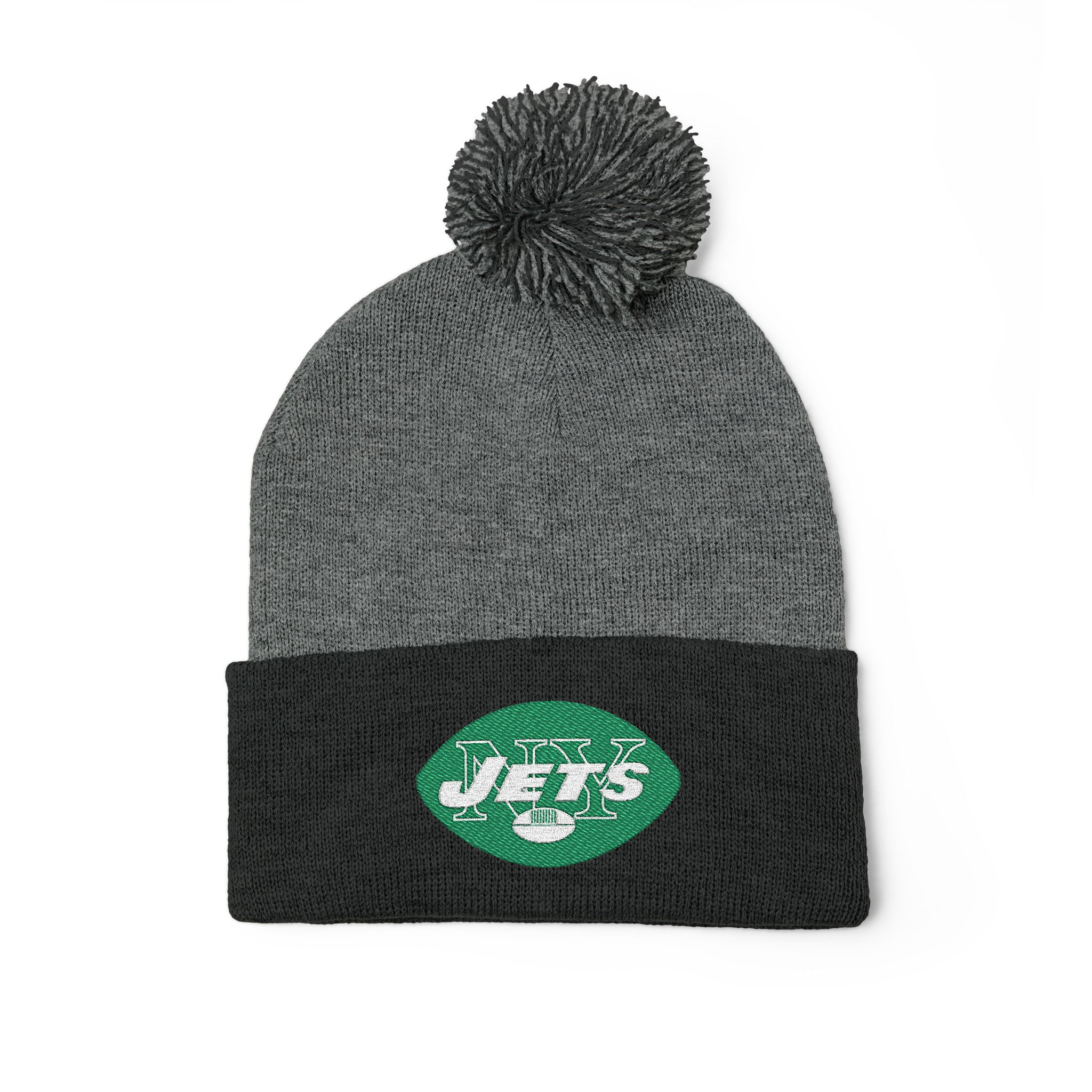 New York Jets Pom-Pom Knit Cap (Embroidery) - Image 3
