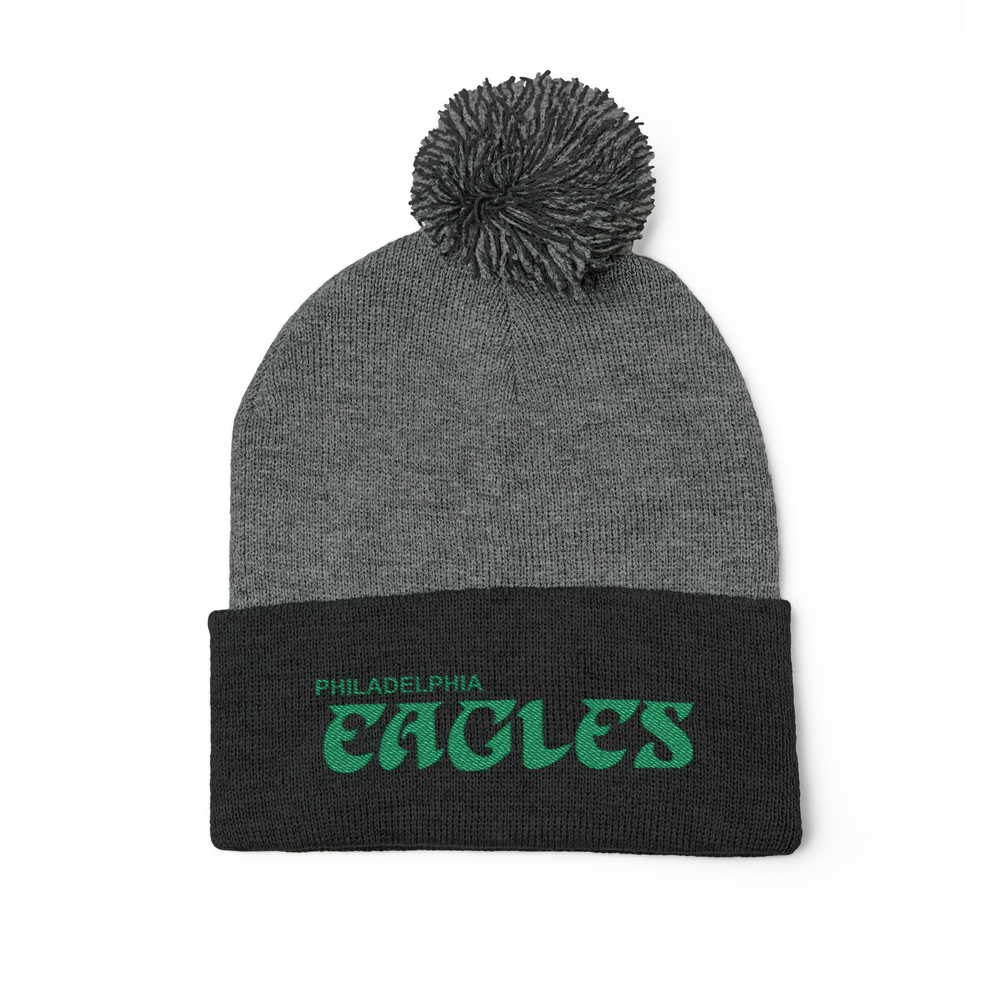 Philadelphia Eagles Pom-Pom Knit Cap (Embroidery) - Image 3