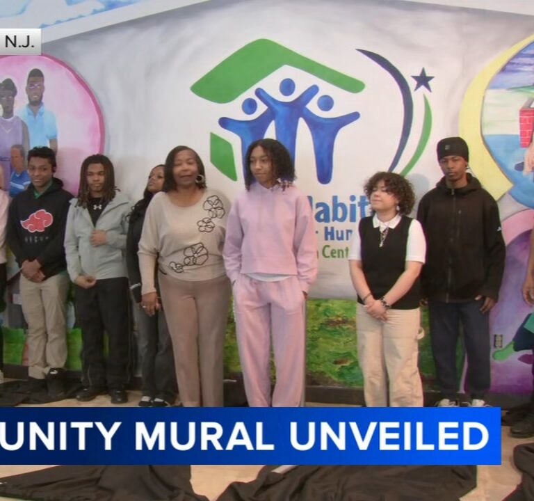 Painted With Purpose: Camden Students Turn a Maple Shade Wall Into a Message About Home