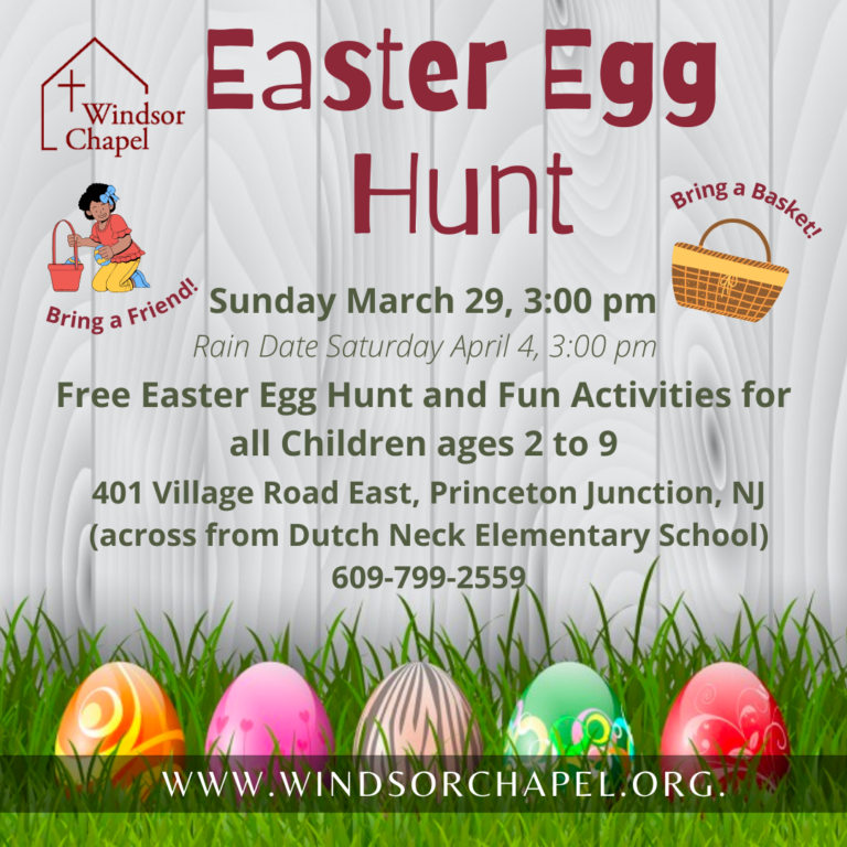 Easter Egg Hunt at Windsor Chapel Brings Springtime Family Fun to Princeton Junction
