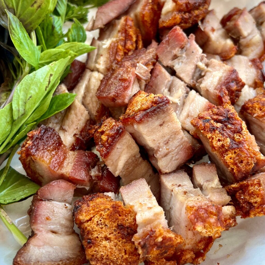 Delicious,Thai,Food,,Crispy,Fried,Pork