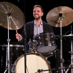 Evan Sherman at the Morris Museum Back Deck