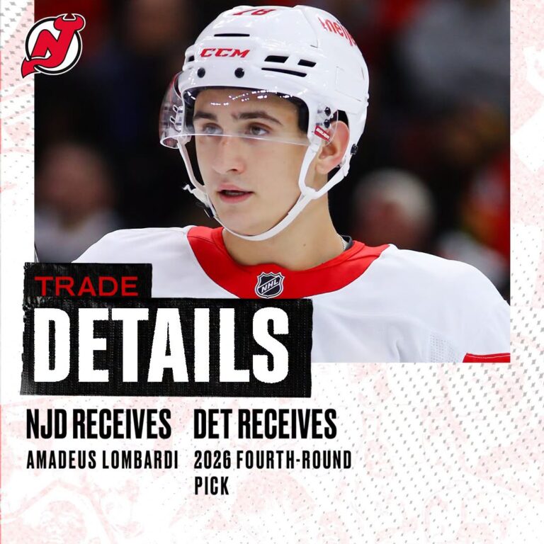 New Jersey Devils Add Skilled Center Prospect Amadeus Lombardi as Organization Continues Building Depth Ahead of the 2026 NHL Draft