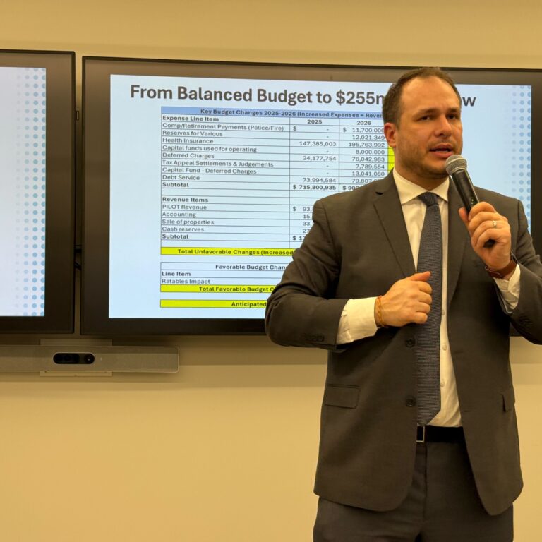 Jersey City Secures $120 Million State Aid Package as Solomon Works to Escape Inherited Fiscal Crisis