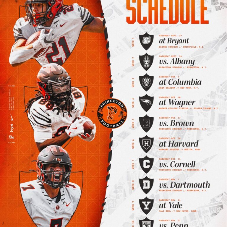 Princeton Tigers Football Schedule