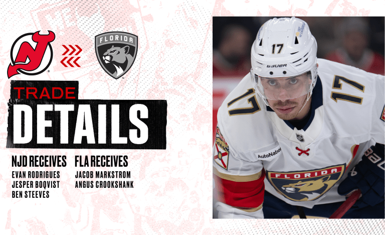 The New Jersey Devils Lock Up Arseny Gritsyuk and Acquire Three Forwards From Florida in a Pair of Moves That Reshape the Roster’s Depth Structure