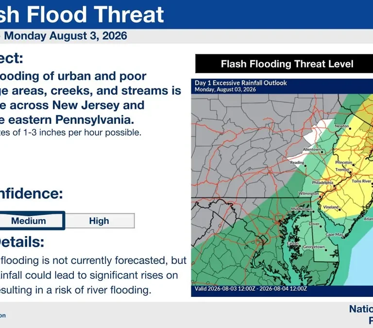Water Rescues, Highway Shutdowns, and Rising Water Across New Jersey Right Now